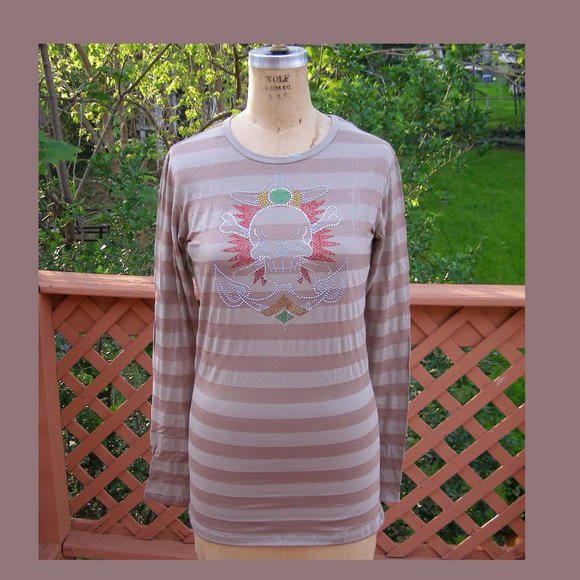 NEW size L 8-10 American Twist ladies long sleeve tee - Picture 1 of 10